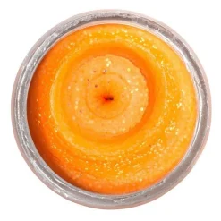 BERKLEY Appâts À Truite-Pâte à Truite Arôme Crustacé PowerBait  Natural Glitter Trout Dough Orange Glitter