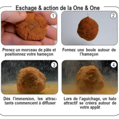 FUN FISHING Appâts / Amorces-Pâte d'eschage coup one and one green n'butyric 500g