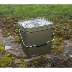 TRAKKER Amorçage/Propulsion|Bagagerie/Rangement-Seau carpe olive square bucket