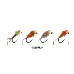 GARBOLINO Mouches-Set de Nymphe Jig x4