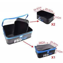 GARBOLINO Bagagerie / Rangement Et Transport-Set Eva de 3 Boites Type Groundbait