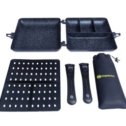 RIDGE MONKEY Bivouac/Confort-Set Combi et Cuit Vapeur Connect XXL Granite Edition