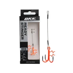 BKK Hameçons Et Montages-Stinger Assist Spear SS UVO Ready Stinger 7x7 Wire Taille #4 (x2)
