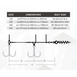 BKK Hameçons Et Montages-Stinger BB Trigger-21 Stinger Rig