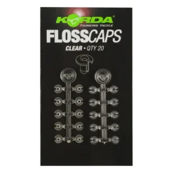 KORDA Acc.Montages/Hameçons-Stop appât carpe floss caps clear (x20)