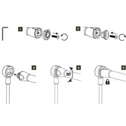 NASH Supports Cannes-Support de canne arrière Scope Butt Lock Peg