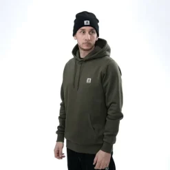 NASH Vêtements-Sweat Make it Badge Hoody Green