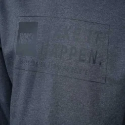 NASH Vêtements-Sweat Make it Happen Coordinates Hoodie Grey Marl