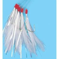 FLASHMER Bas De Lignes / Lignes Montées|Leurres-Train de plume filaments 3 hameçons taille 1/0