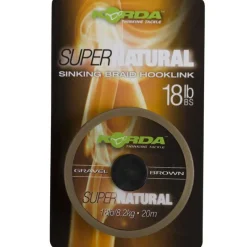 KORDA Acc.Montages/Hameçons-Tresse à bas de ligne carpe super natural 25lbs