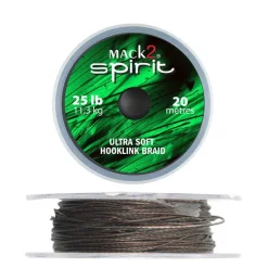 MACK2 Acc.Montages/Hameçons-Tresse à bas de ligne carpe spirit ultra soft hooklink braid 20m