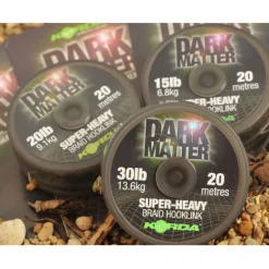 KORDA Acc.Montages/Hameçons-Tresse à bas de ligne carpe dark matter braid 20m