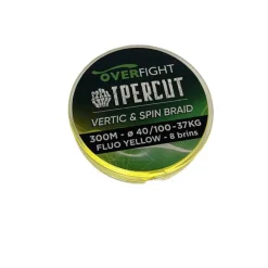 OVERFIGHT Filaments-Tresse Ipercut Spin and Vertic Braid yel 300m