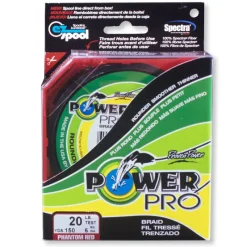 POWER PRO Tresses, Nylons, Fluorocarbones|Tresses, Nylons, Fluorocarbones-Tresse rouge 135m
