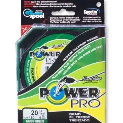 POWER PRO Tresses, Nylons, Fluorocarbones|Tresses, Nylons, Fluorocarbones-Tresse verte 135m