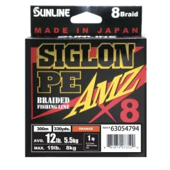 SUNLINE Tresses, Nylons, Fluorocarbones|Tresses, Nylons, Fluorocarbones-Tresse Siglon AMZ x8 150m