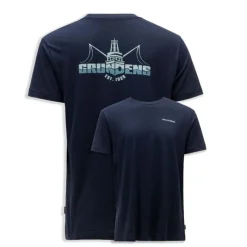 GRUNDENS Vêtements-T-shirt Logo Boat SS Dark Navy