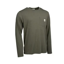 NASH Vêtements-T-shirt Manche Longue Make it Carp Logo Sleeve Green