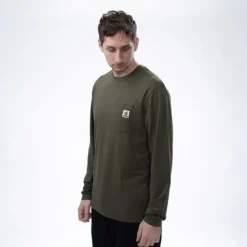 NASH Vêtements-T-shirt Manche Longue Make it Carp Logo Sleeve Green