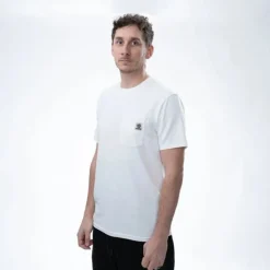 NASH Vêtements-T-Shirt Make it Badge Pocket Ecru