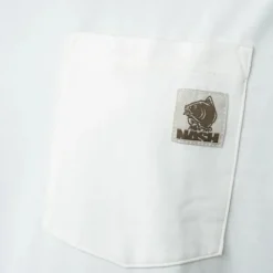NASH Vêtements-T-Shirt Make it Badge Pocket Ecru