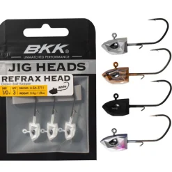 BKK Têtes Plombées-Tête Plombée Refrax Jig 5.3g taille #3/0 (x3)