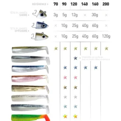 FIIISH Leurres-Tête plombée black minnow 120 shore 12g (x2)