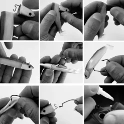 FIIISH Pêche Aux Leurres|Leurres À Truite-Tête plombee black minnow 70 shore 3g (x2)