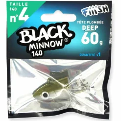 FIIISH Pêche Aux Leurres|Leurres-Tête plombee black minnow 140 deep 60g (x1)
