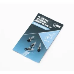NASH Acc.Montages/Hameçons-Vis plastiques plastic swivel bait screw (10 piéces par pochette)