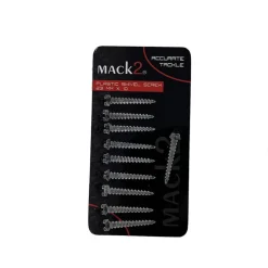MACK2 Acc.Montages/Hameçons-Vrilles Accroche Bouillette Plastic Swivel Screw x10